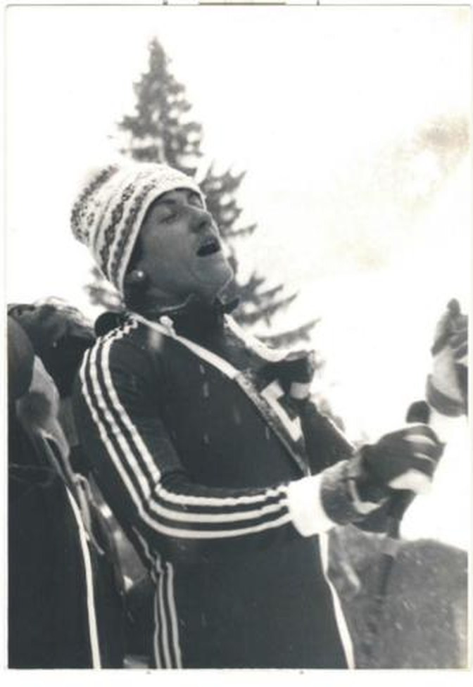 Květa Jeriová v cíli, Zadov 1983